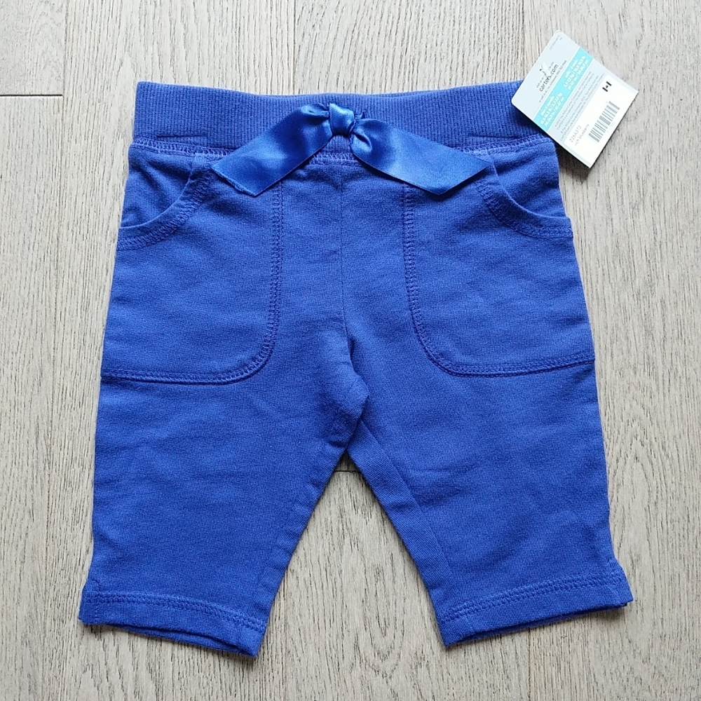 Carter's Blue Cropped Capri Pants 6M